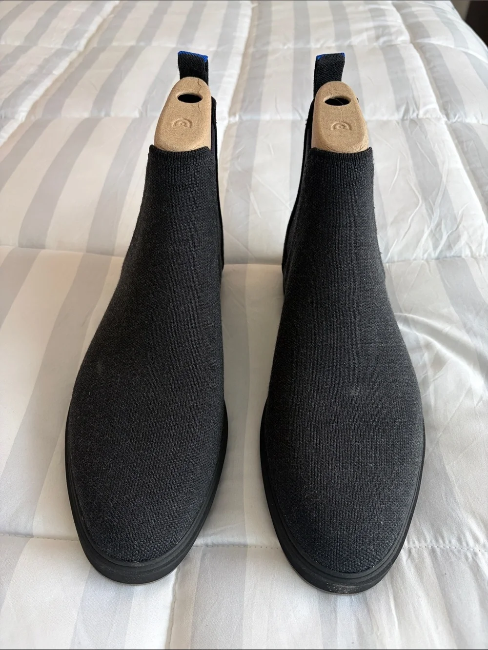 Men’s Rothy’s The Chelsea Boot, Granite Black, size 11.5, worn once